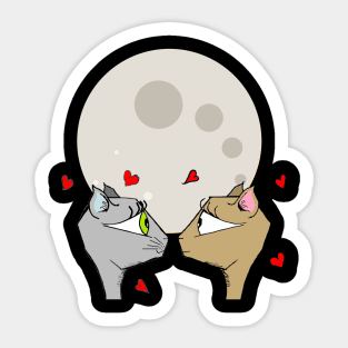 Love by Meow Light Sticker